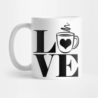 Big Coffee Love Heart Mug